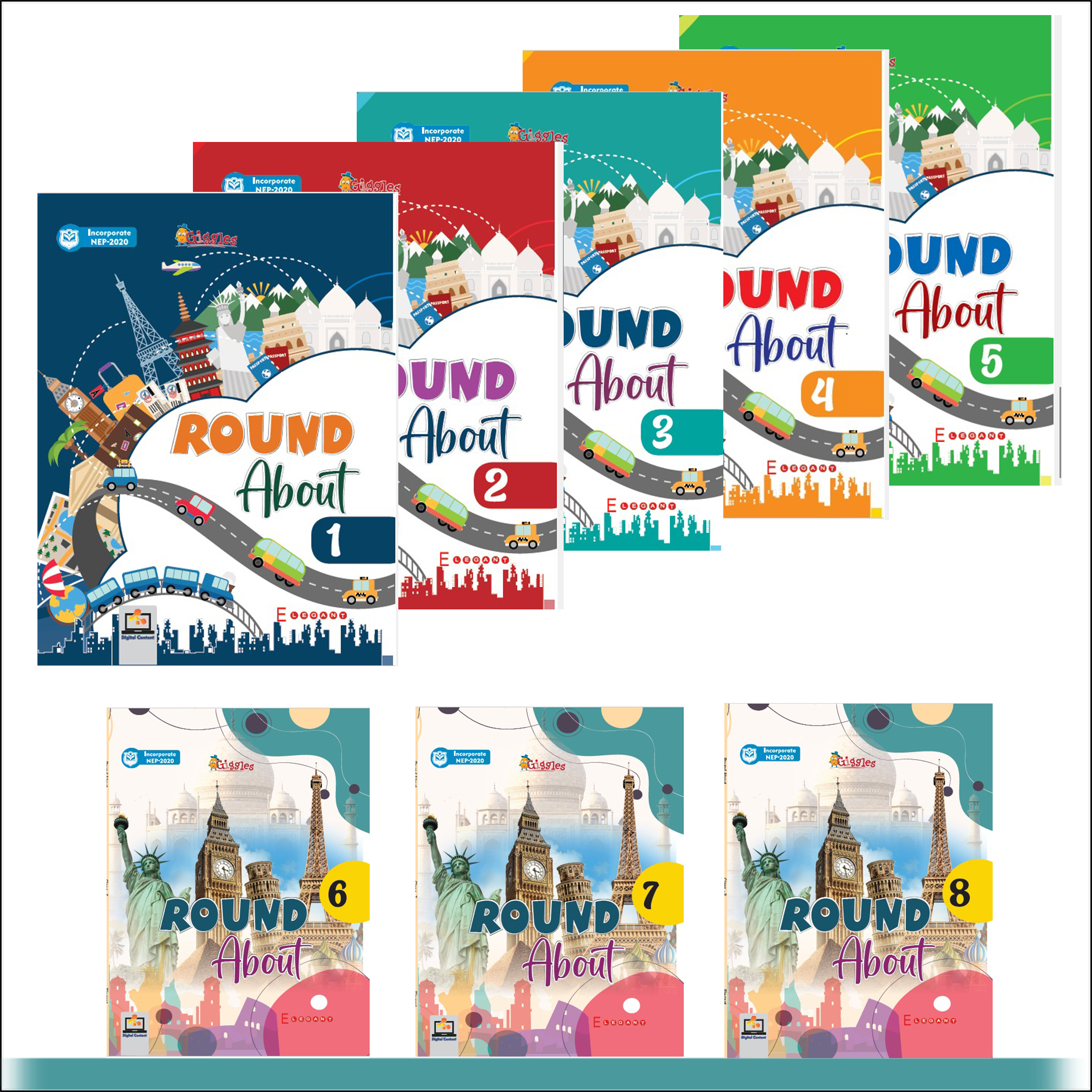 “Round About” General Knowledge Books Series Class 1 to 8
